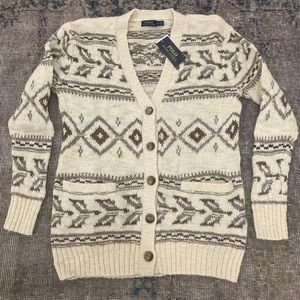 Ralph Lauren Polo women’s cardigan native aztec